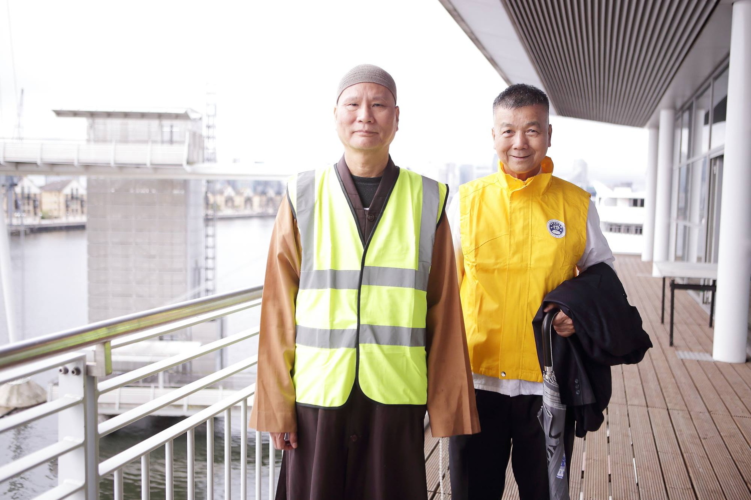 2018年 英國弘法-悟道法師關懷義工場地布置