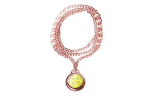 粉色圓形佛牌珠鍊精選圖片