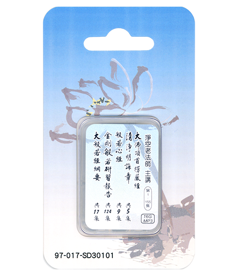大佛頂首楞嚴經清淨明誨章/般若心經/金剛般若研習報告/大般若經綱要 16GB MP3 SD卡