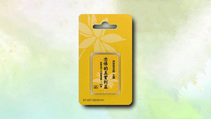 念佛的真實利益 4GB MP3 SD卡