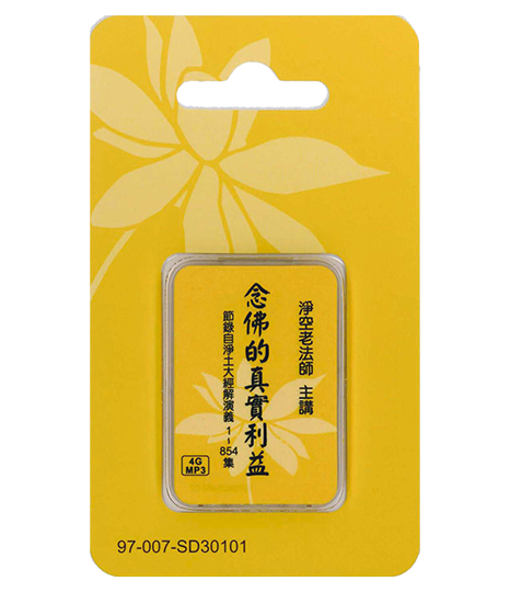 念佛的真實利益 4GB MP3 SD卡