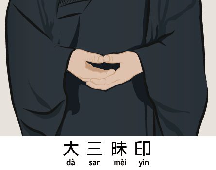佛門儀軌 放掌 大三昧印